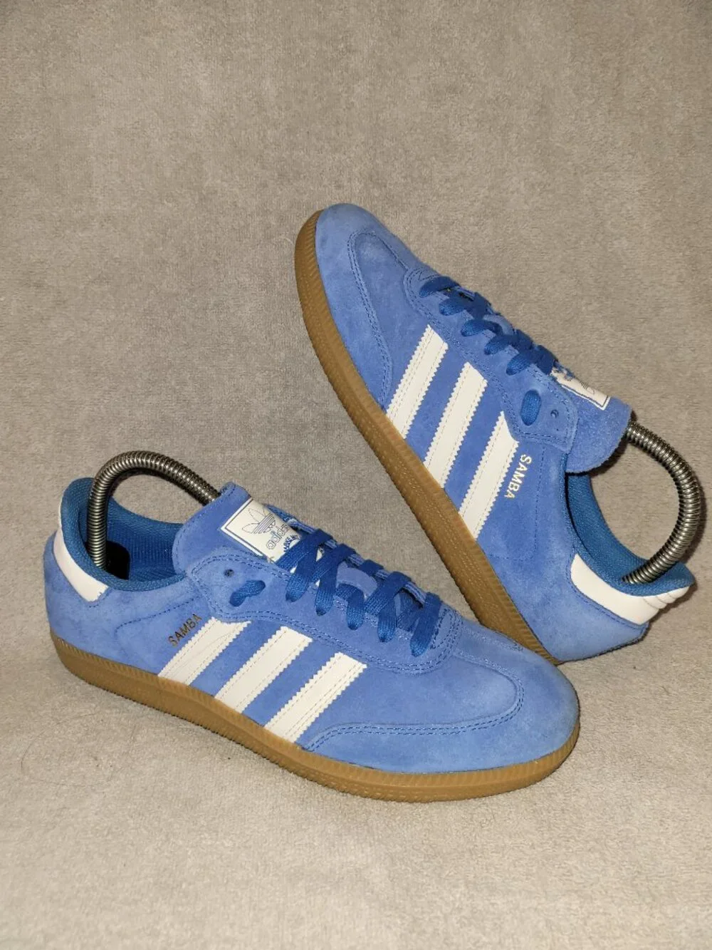 Adidas Originals Samba ADV Blue Bird Off White Tan Gum x JP5719 Men's Size 7